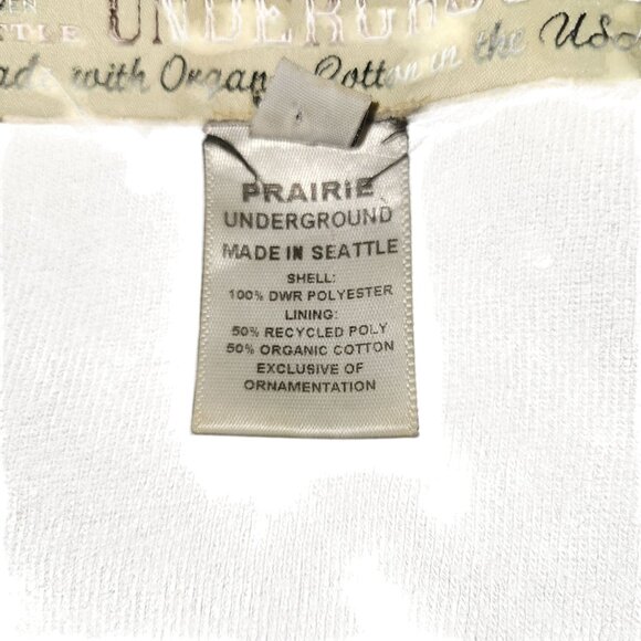 Prairie Underground Black Organic Cotton Hooded Jacket With Zipper &‎ Pockets S - Picture 8 of 10